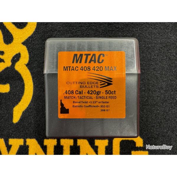 Cutting Edge Bullets MTAC .408 420 grs MAX (x50)