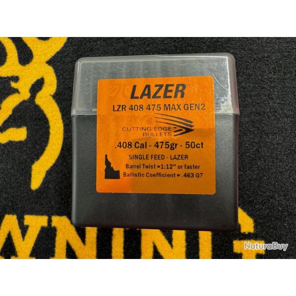 Cutting Edge Bullets LAZER .408 475 MAX gen 2 (x50)