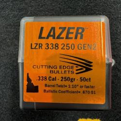 Cutting Edge Bullets LAZER .338 250 grs gen 2 (x50)