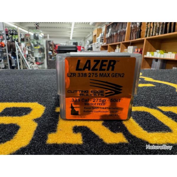 Cutting Edge Bullets LAZER .338 275 MAX gen 2 (x50)