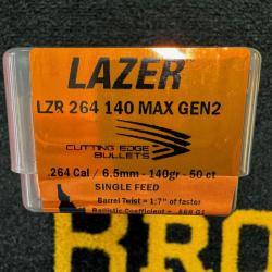 Cutting Edge Bullets LAZER .264 140 MAX gen 2 (x50)