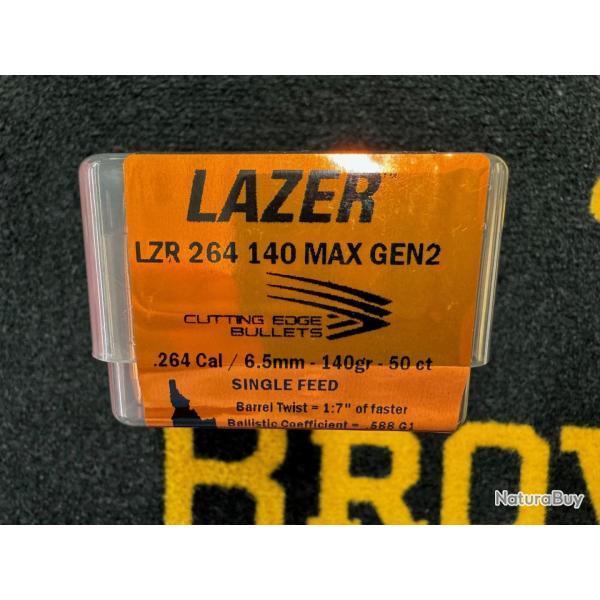 Cutting Edge Bullets LAZER .264 140 MAX gen 2 (x50)