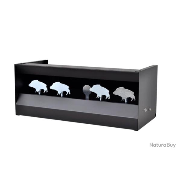 Cible de Tir Magntique 4 + 1 Cibles Sanglier - Systme de Rinitialisation Automatique Entranement