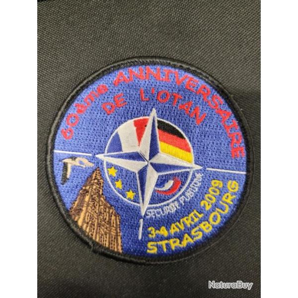Ecusson velcro s�curit� publique sommet otan 2009