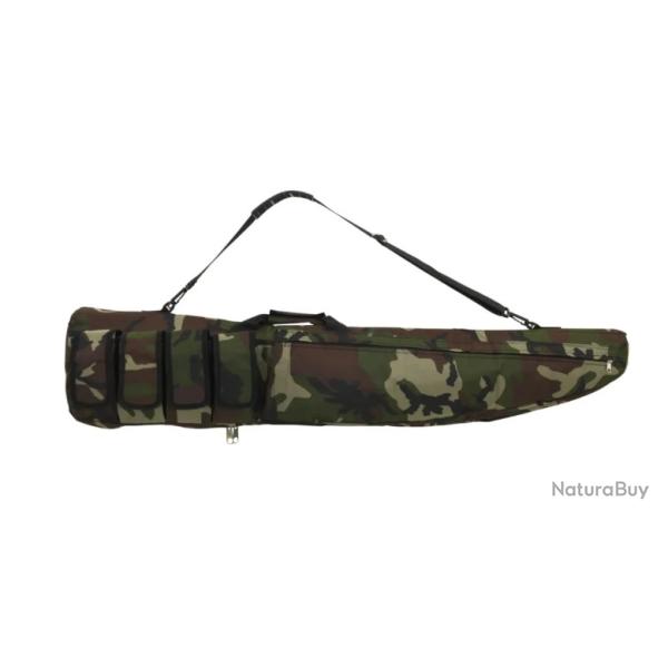 Sac � fusil avec bandouli�re 120 cm en tissu Oxford camouflage vert