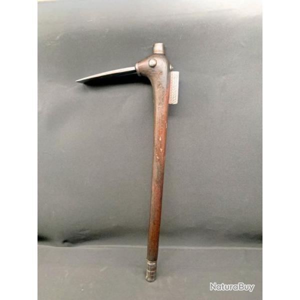 BELLE RECADE ETHNIQUE DAHOMEY ACTUELLEMENT LE BENIN FIN DU XIX� SIECLE, HACHE AFRICAINE