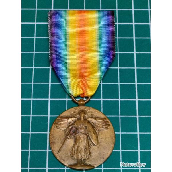 ETATS UNIS, USA, MEDAILLE INTERALLIEE, DE LA VICTOIRE 1914-1918