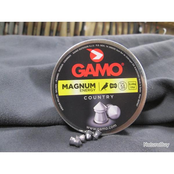 500 plombs MAGNUM Energy pointu 4.5mm GAMO