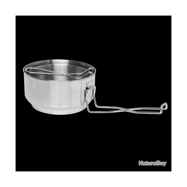 KIT 2 CASSEROLES STAINLESS STEEL HELIKON TEX