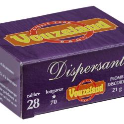 Cartouches Vouzelaud Dispersante - Cal. 28/70 - Plomb Grand Culot - Plombs n&deg;8
