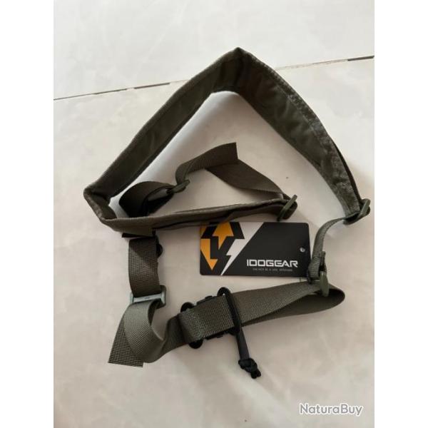 Sangle fusil 2 Points Verte