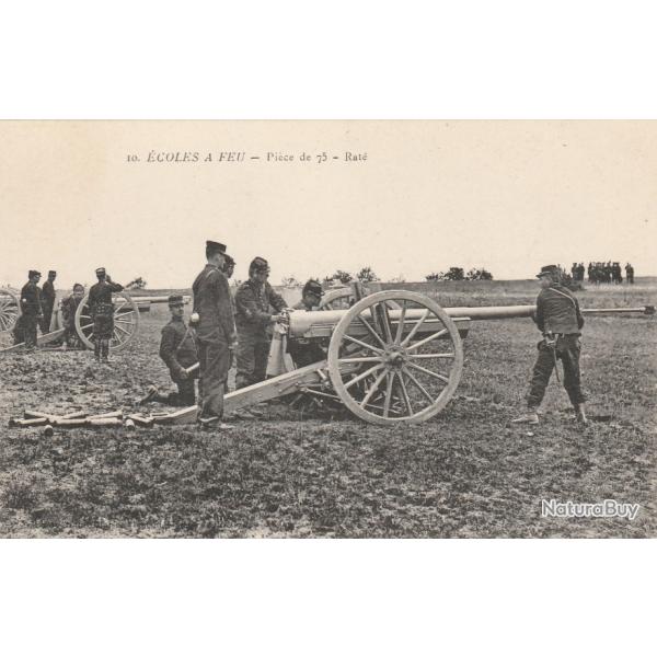 CPA - �cole a feu-Piece de 75 Rate N� 125