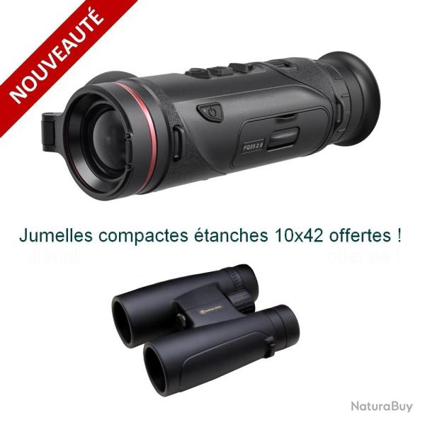 HIKMICRO FALCON FQ35 2.0 - Monoculaire de vision thermique + Jumelles 10x42 offertes !