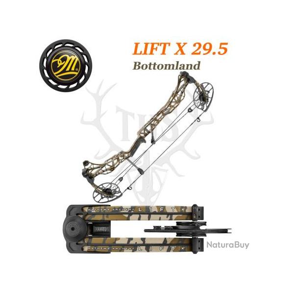 Mathews LIFT X 29.5 - Arc Compound Ultra-L�ger Puissance & Pr�cision 348 FPS 50-60# Gaucher Mossy Oa