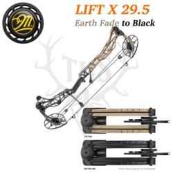 Mathews LIFT X 29.5 - Arc Compound Ultra-L&eacute;ger Puissance & Pr&eacute;cision 348 FPS 60-70# Gaucher Earth Fa