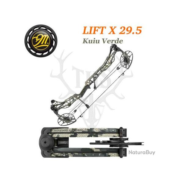 Mathews LIFT X 29.5 - Arc Compound Ultra-L�ger Puissance & Pr�cision 348 FPS 70-80# Gaucher Kuiu Ver