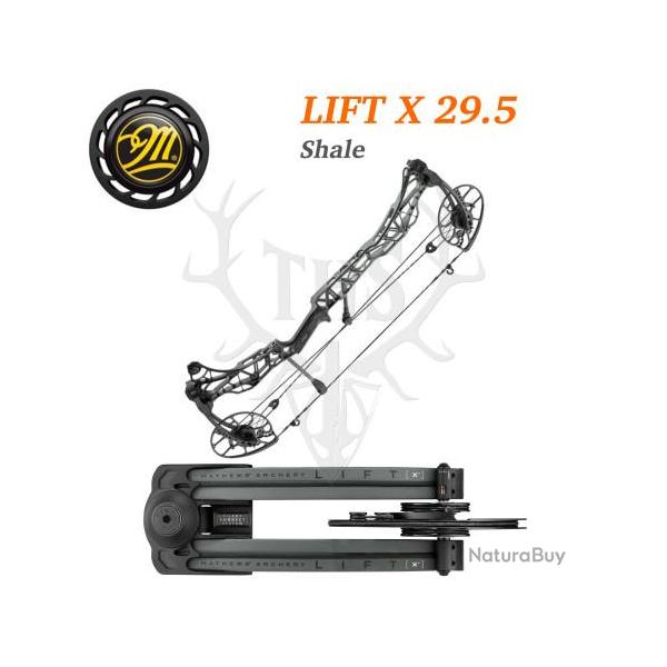 Mathews LIFT X 29.5 - Arc Compound Ultra-L�ger Puissance & Pr�cision 348 FPS 70-80# Gaucher Shale