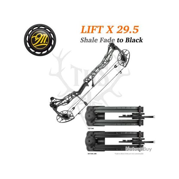 Mathews LIFT X 29.5 - Arc Compound Ultra-L�ger Puissance & Pr�cision 348 FPS Gaucher Shale Fade to B