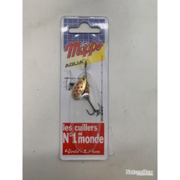 Cuill�re tournante Mepps aglia taille 1 3,5g or points rouges