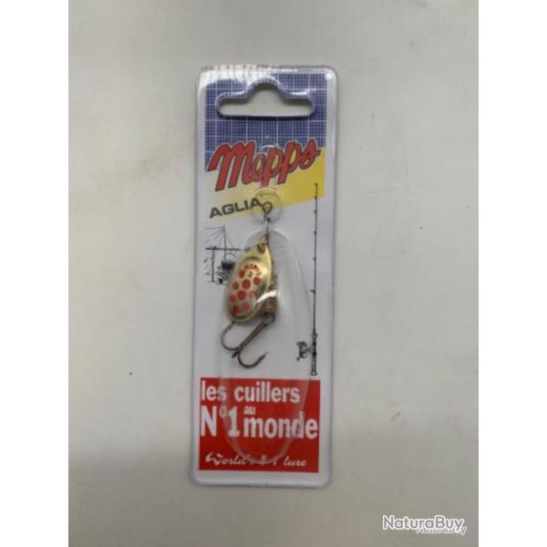 Cuill�re tournante Mepps aglia taille 2 4,5g or points rouges