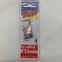 Cuillère tournante Mepps aglia taille 2 4,5g argent points rouges