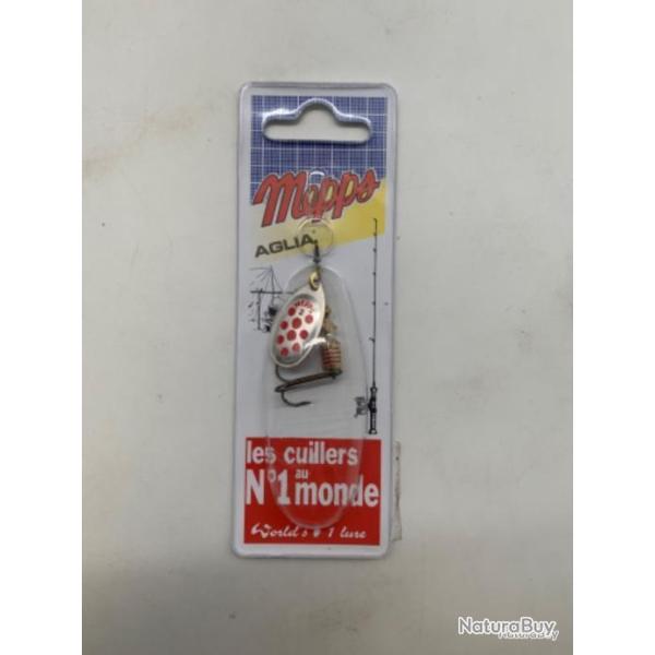 Cuill�re tournante Mepps aglia taille 2 4,5g argent points rouges