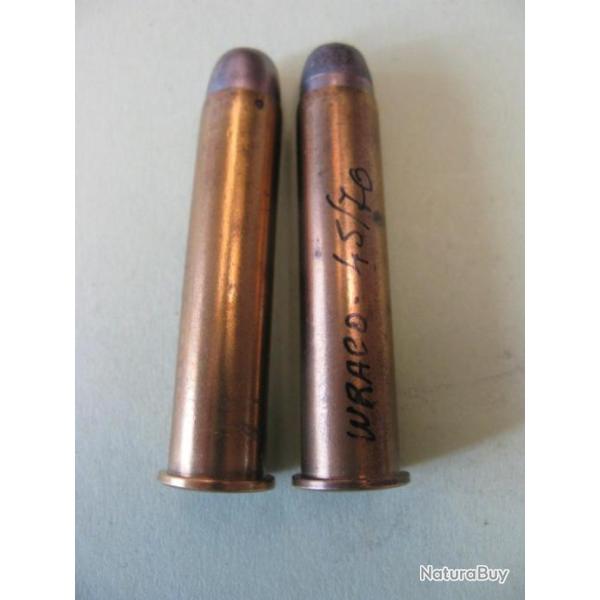 Une  cartouches poudre noire US 45/70 Wraco  Blinde et Semie blinde CAT D