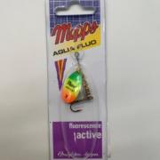 Cuiller Mepps Aglia-E Brite Argent Chartreuse - Leurre de la pêche