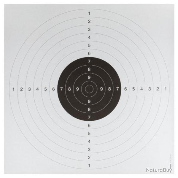 Cibles 53x53 pour pistolet en carton par 100