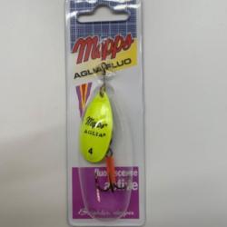 Cuill&egrave;re tournante Mepps Aglia flip taille 4 9g jaune