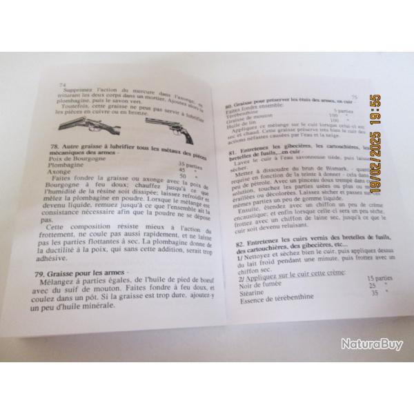 livre comment revaloriser et entretenir vos armes de collection de chasse de guerre