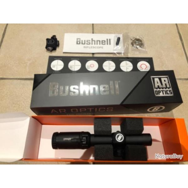 Lunette Bushnell AR Optics 1-4x24mm  FFP illuminated BTR