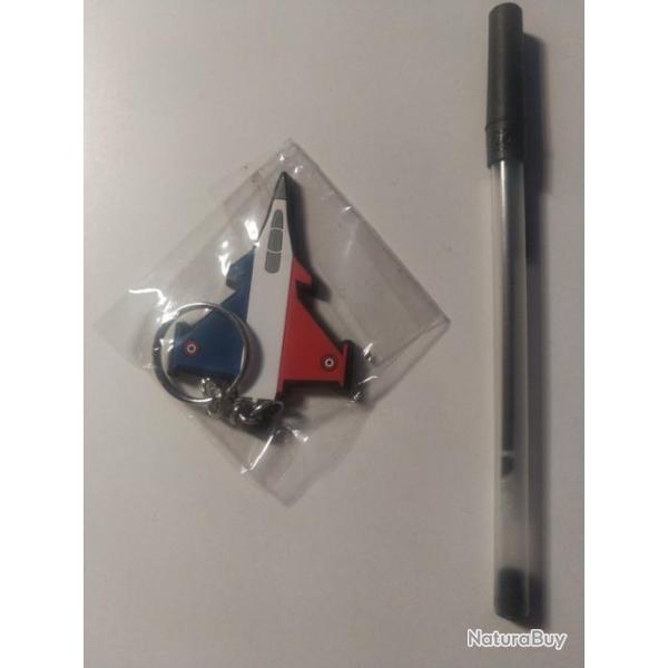 Porte clef - rafale bleu blanc rouge.