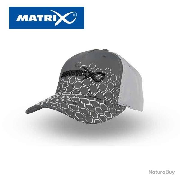 Casquette de p�che Matrix hex print cap - grey