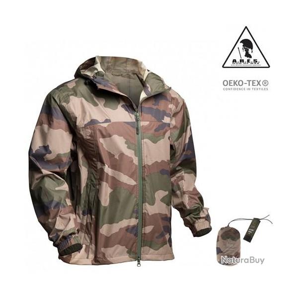 Veste de pluie. Action Shell ARES. camouflage arm�e fran�aise Camouflage Centre Europe