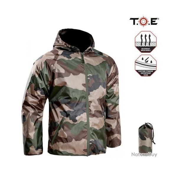 Veste de pluie membran�e. camouflage arm�e Fran�aise Camouflage Centre Europe