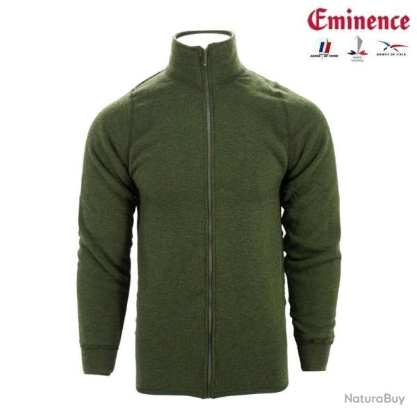 Gilet r�glementaire militaire "type Ullfrott�" Eminence 400gr S Vert arm�e