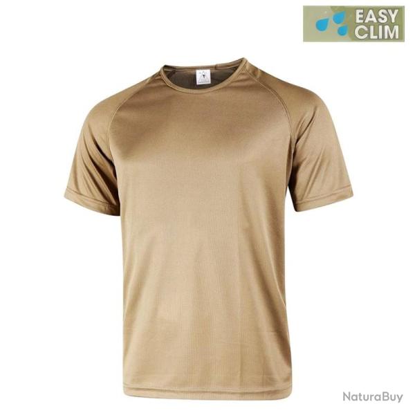 T shirt technique militaire Easy Clim respirant couleur coyote