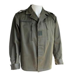 Veste de treillis F2 de l'arm&eacute;e fran&ccedil;aise en vert kaki (neuve) 120 (T. XXL)