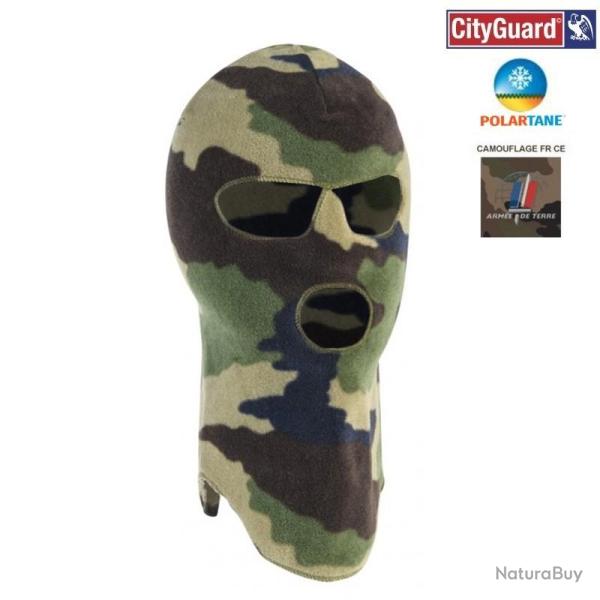Cagoule Polaire chaude 3 Trous - Camouflage CE arm�e FR Camouflage Centre Europe