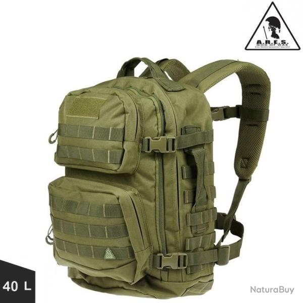 Sac � dos 40l Big-duty, Ares, couleur Vert ou Noir Vert arm�e