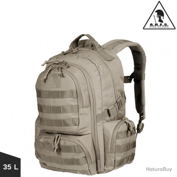 Sac � dos 35l Ares, cl : Sable, type musette arm�e FR