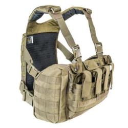 Gilet de combat chest rig MKII Tasmanian Tiger + extension dorsale, cl : sable
