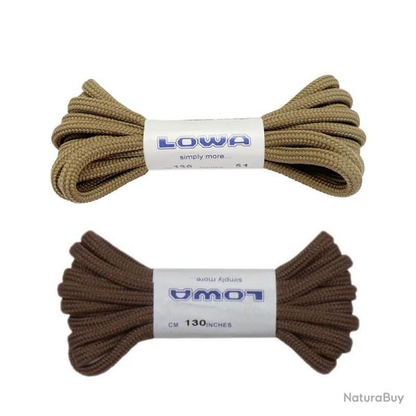 Lacets 130 cm pour Lowa Zephir Mid (sable ou marron) Marron