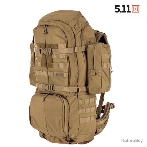 Sac � dos Rush 100 5.11, 60l, taille ceinture 38-46, couleur coyote
