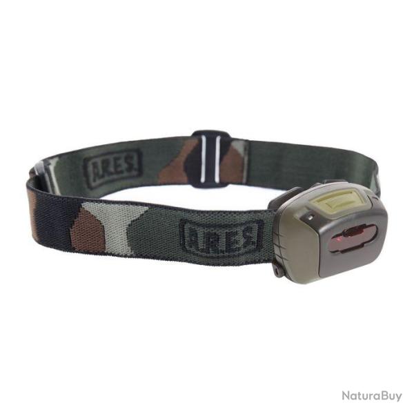 Lampe frontale militaire Ares, lumi�re blanche et rouge