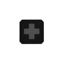 Patch Croix Medic basse visibilit&eacute; en noir et gris