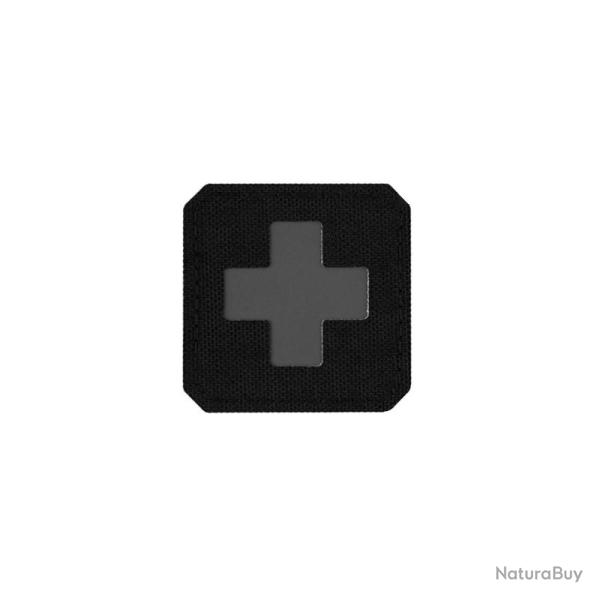 Patch Croix Medic basse visibilit� en noir et gris