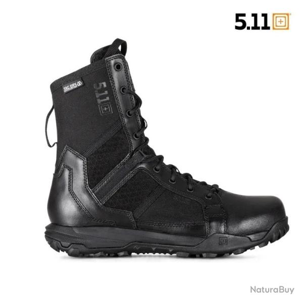 Chaussures Tactiques �tanches 5.11� A T TM 8 avec Fermeture �clair Lat�rale Noir T