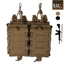 Porte-Chargeurs Double 5.11&reg; Flex Multi-Calibre (Couleurs : Coyote/Noir) Coyote
